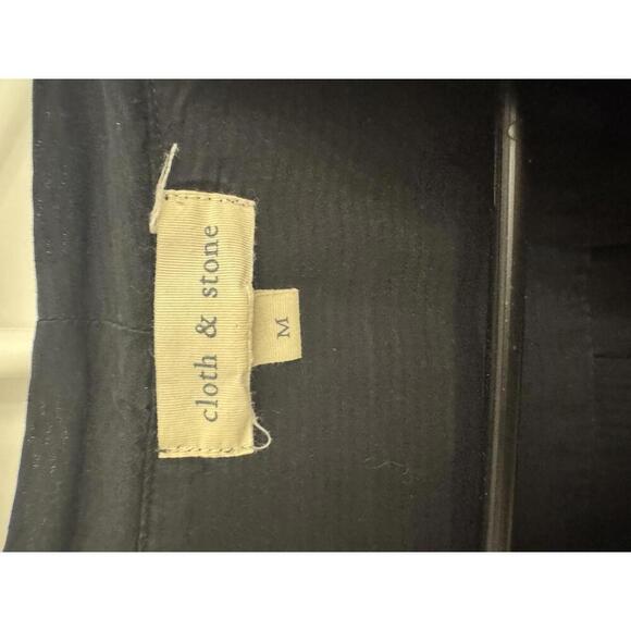 Cloth & Stone by Anthropologie faux wrap V neck long sleeve blouse in size M - Picture 3 of 6